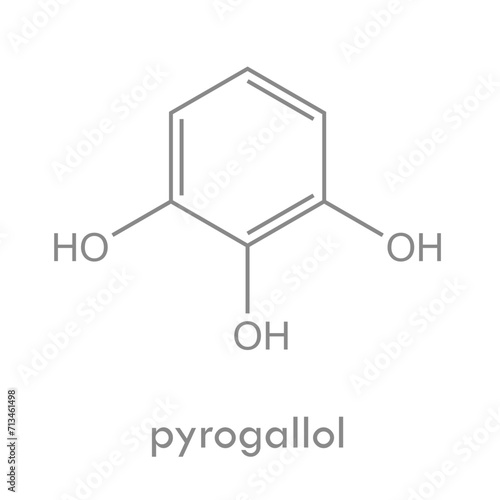 Pyrogallol structure. Used in dyeing
