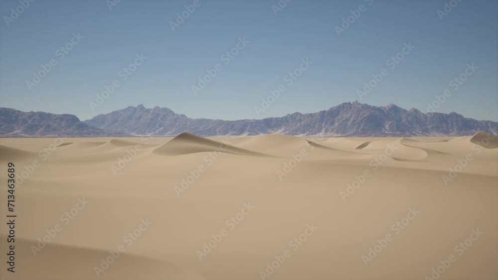 A scenic desert landscape with majestic mountains in the distance A scenic desert landscape with majestic mountains in the distance