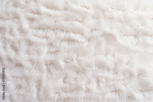  a close up of a sheepskin rug with white fur on the bottom and bottom of the rug on the bottom of the rug.