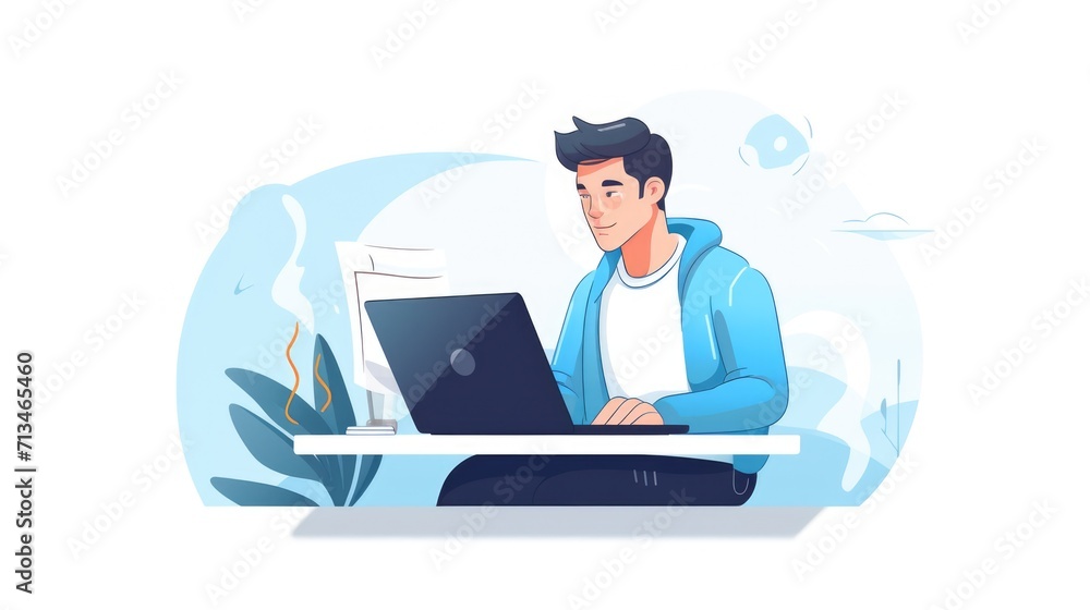 a designer , icon illustration, flat design a designer , icon illustration, flat design