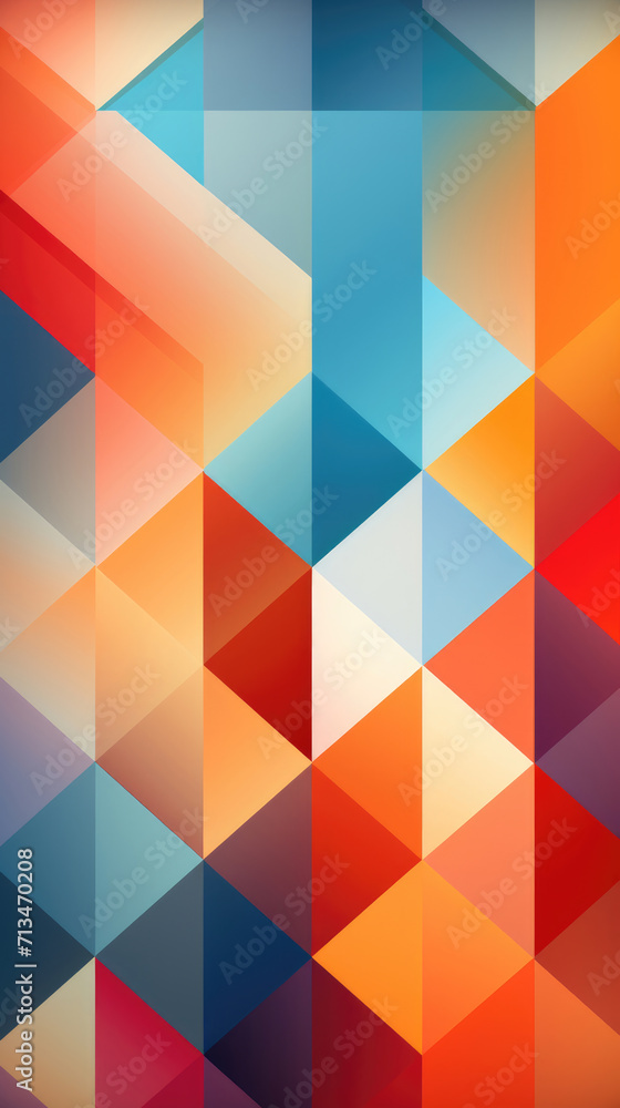 Obraz premium Abstract background colorful geometric pattern. Vertical orientation