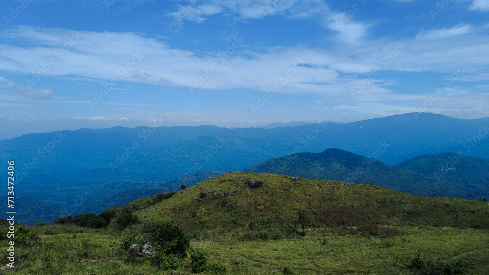 Ponmudi hill station, beautiful mountain range in Thiruvananthapuram, Kerala 