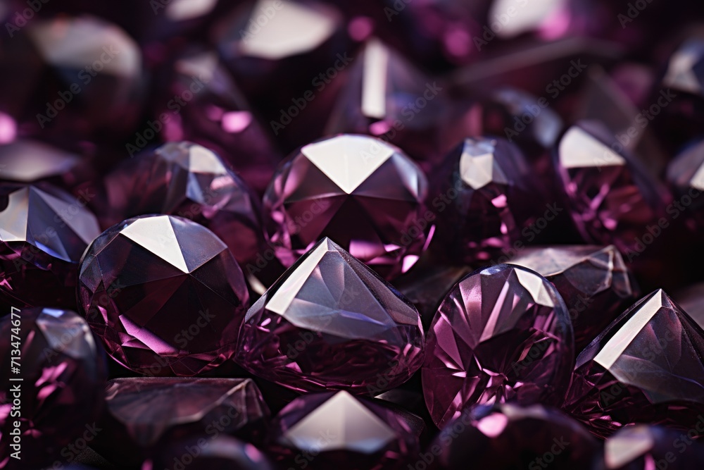a pile of purple diamonds sitting on top of a pile of other purple diamonds on top of a pile of other purple diamonds. a pile of purple diamonds sitting on top of a pile of other purple diamonds on top of a pile of other purple diamonds.
