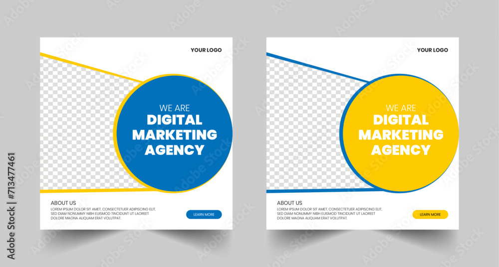 Digital Marketing agency social media post template Digital Marketing agency social media post template