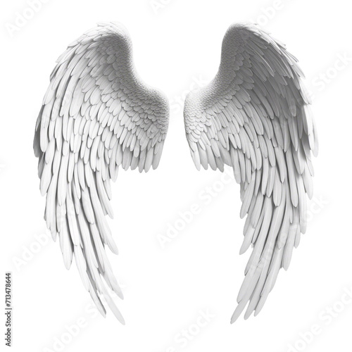 Angel wings isolated on transparent or white background ornament PNG Clipart