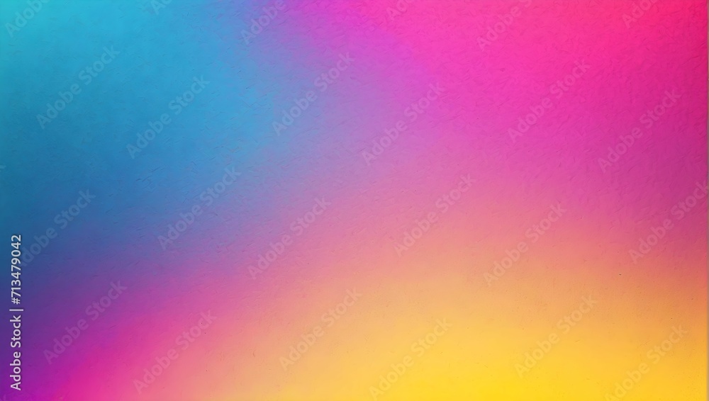 Grainy, noisy, Cyan, Magenta, and Yellow gradient background. generative AI Grainy, noisy, Cyan, Magenta, and Yellow gradient background. generative AI