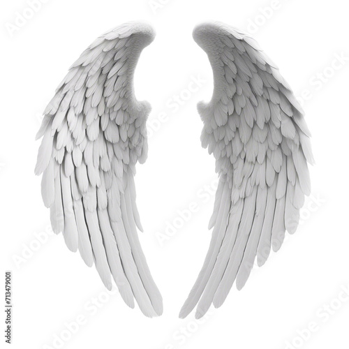 Angel wings isolated on transparent or white background ornament PNG Clipart