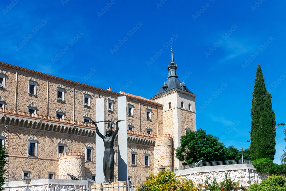 Alcazar of Toledo. Toledo, the city of three cultures: Christian, Muslim and Jewish. Spain. Europe.
