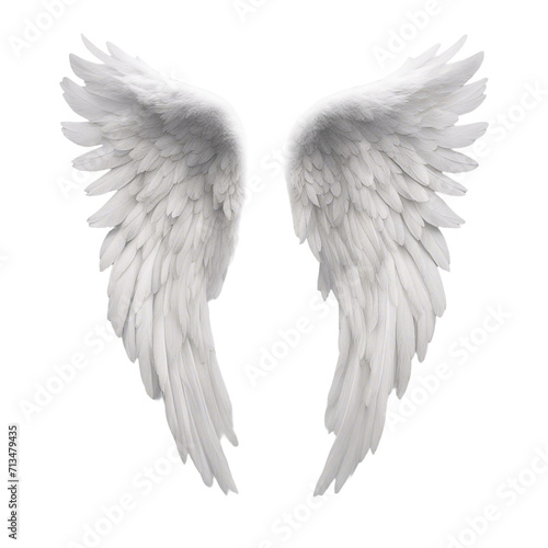 Angel wings isolated on transparent or white background ornament PNG Clipart