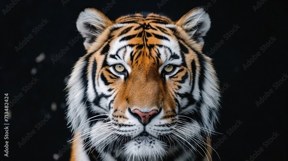tiger in the jungle. walks in the forest and searches. created by ai tiger in the jungle. walks in the forest and searches. created by ai