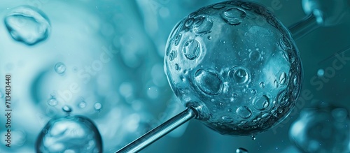 A Liquid Nitrogen Bank Containing Sperm and Eggs Samples ivf in vitro fertilization egg freezing. Copy space image. Place for adding text or design