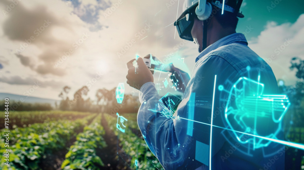 Agricultural Robot And Autonomous Vehicles Working On Smart Farm