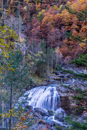 Arripas waterfall, Ordesa i Monte Perdido National Park, Province of Huesca, Aragon photo