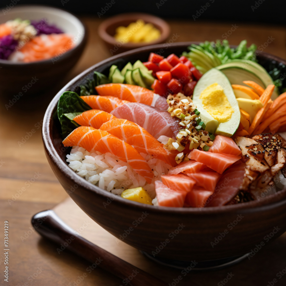 Chirashi Sushi Bowl - Vibrant and Flavorful Seafood Delight Chirashi Sushi Bowl - Vibrant and Flavorful Seafood Delight