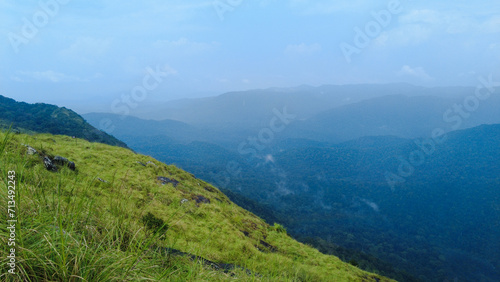 Ponmudi hill station, beautiful mountain range in Thiruvananthapuram, Kerala 