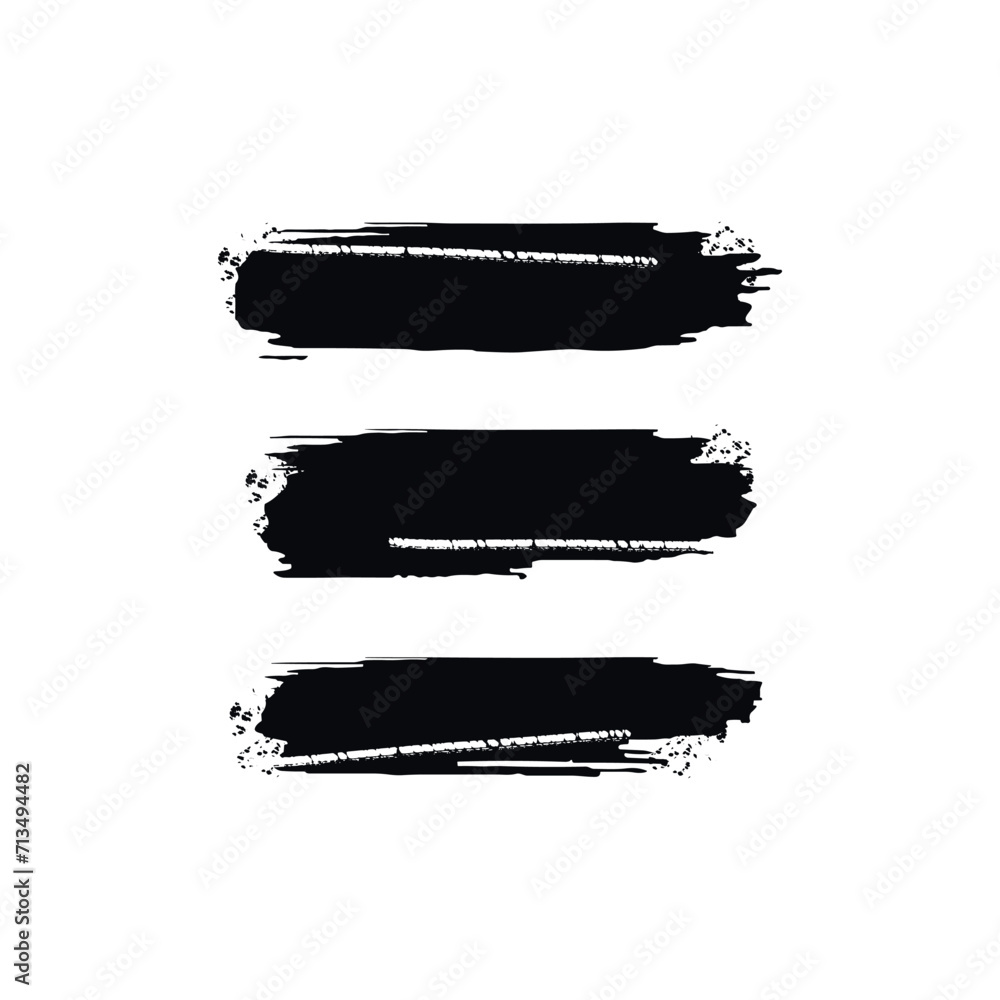 Set of abstract dirty grunge brush stroke background Set of abstract dirty grunge brush stroke background