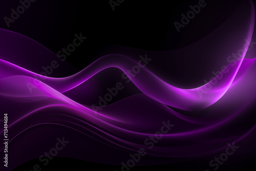 black purple abstract wavy color unique background, gradient blend, bright colored