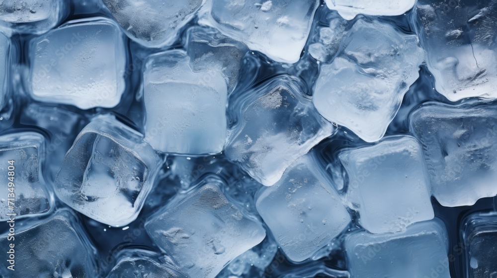 Fototapeta premium ice cubes. close-up