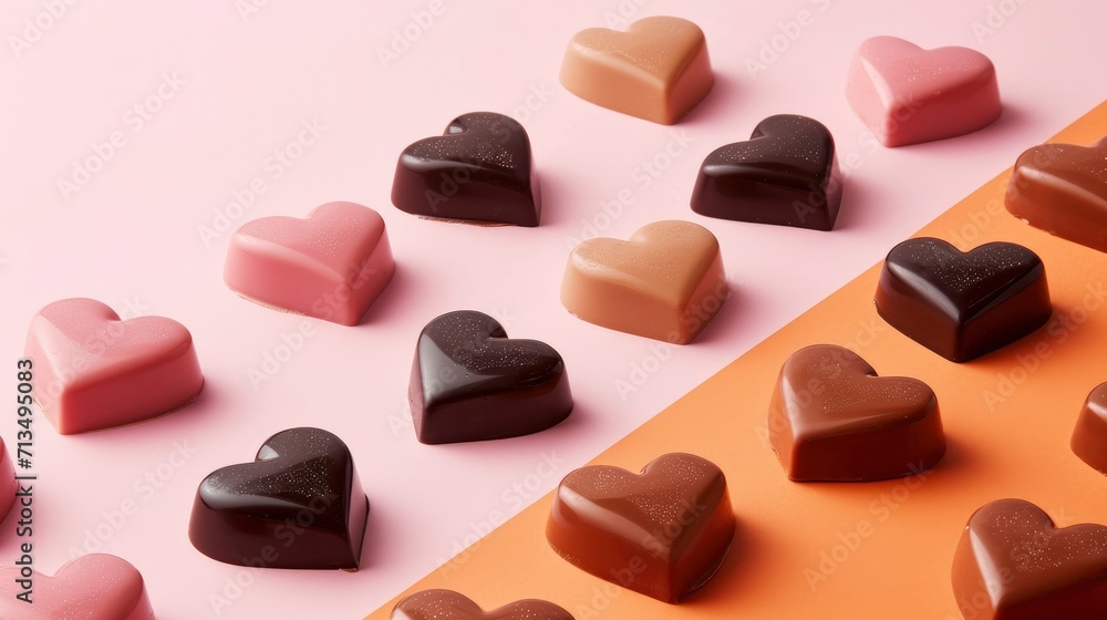 Romantic Chocolate Elegance heart shaped Romantic Chocolate Elegance heart shaped