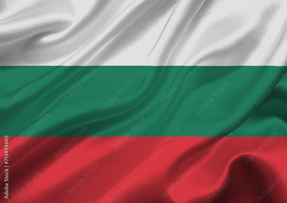 Bulgaria flag waving in the wind. Bulgaria flag waving in the wind.