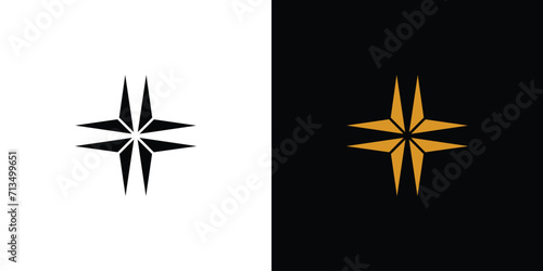 Modern and cool star icon logo design 2 photo