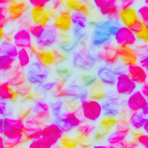 flowers. Abstract seamless pattern. AI generated. © homeworlds