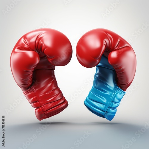 Red and Blue Boxing Gloves © Kamran