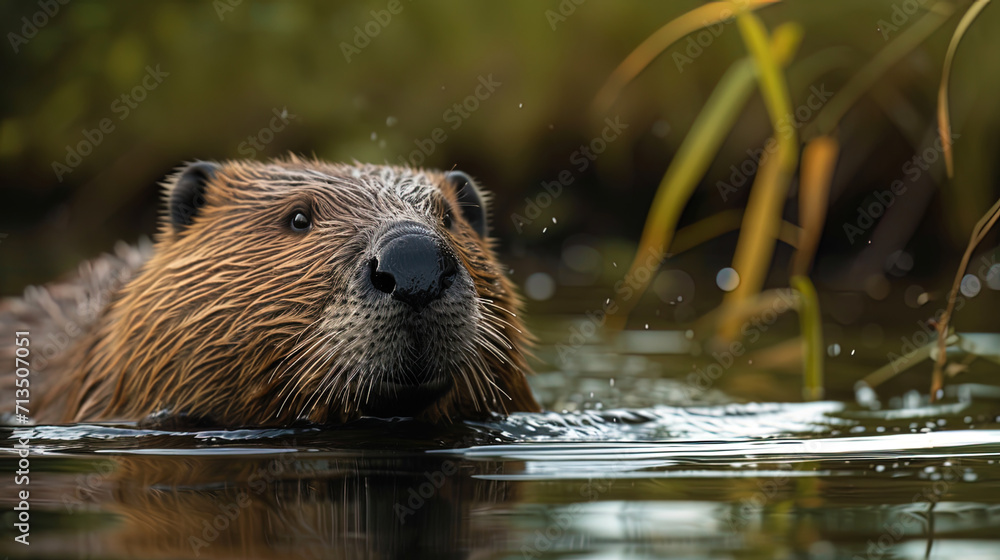 Photos conveys a natural color scheme of beaver wool, creating a feeling of touching nature Photos conveys a natural color scheme of beaver wool, creating a feeling of touching nature