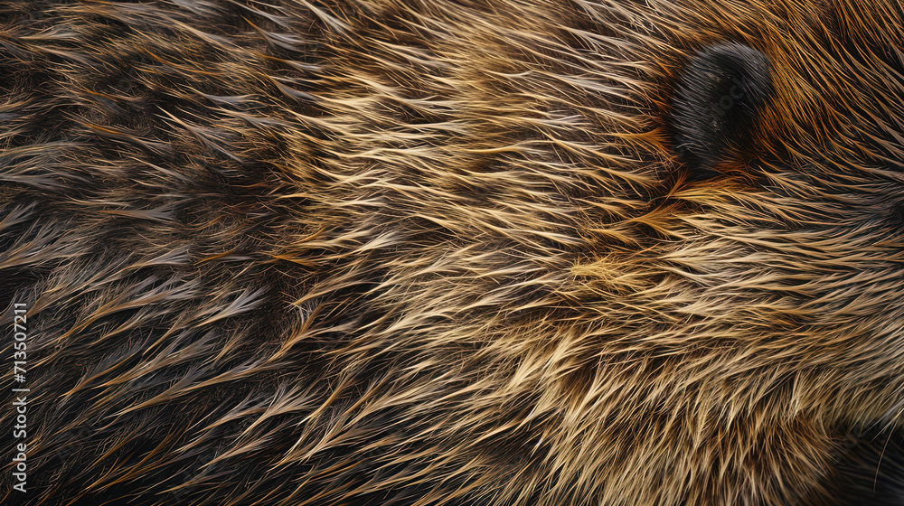 Photos of beaver wool conveys an incredible variety of textures, creating the impression of softne Photos of beaver wool conveys an incredible variety of textures, creating the impression of softne