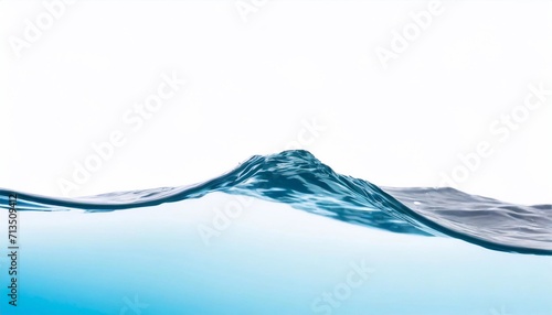 Blue water background isolated on white background.