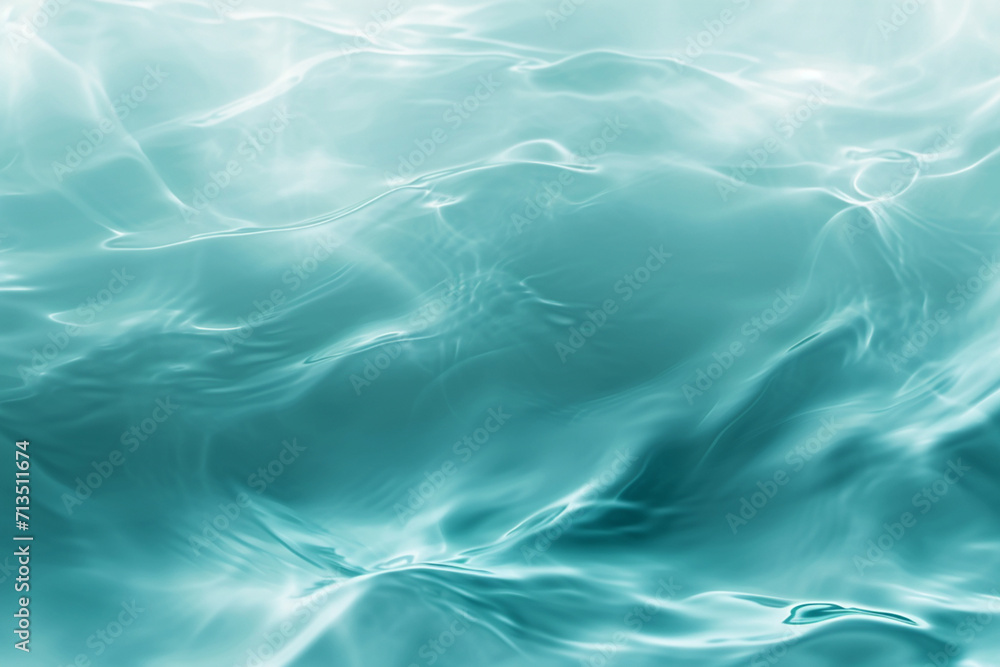 abstract modern turquoise gradient background with effect blurred glass,with elements water surface