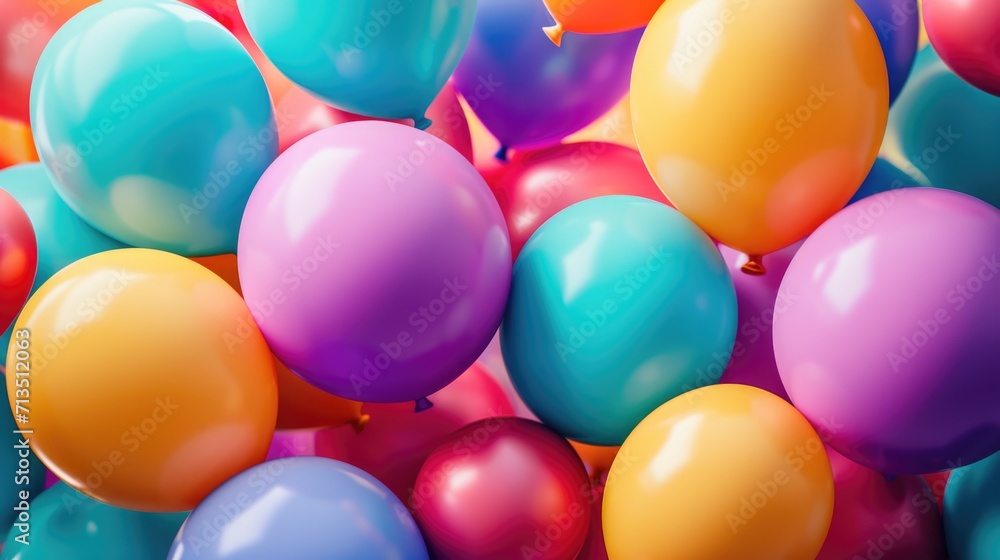 balloons of many vibrant colors generative ai balloons of many vibrant colors generative ai