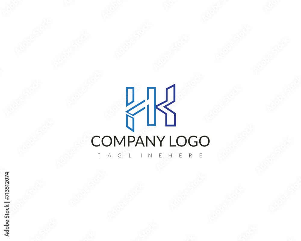 Alphabet letters Initials Monogram logo HK, HK INITIAL, HK letter Alphabet letters Initials Monogram logo HK, HK INITIAL, HK letter