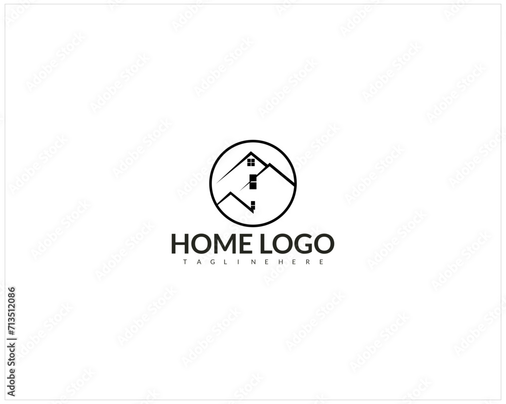 House logo design with creative concept House logo design with creative concept
