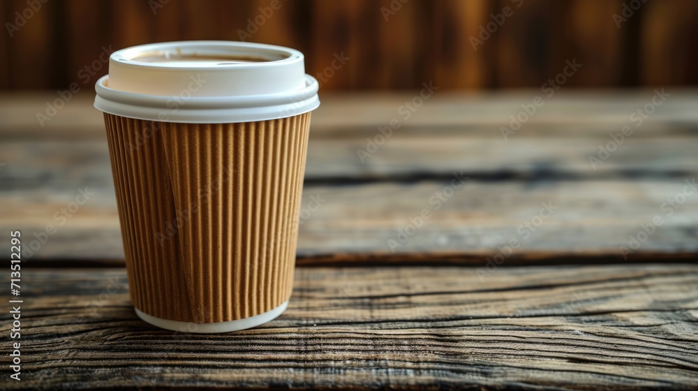 disposable coffee cup with lid generative ai disposable coffee cup with lid generative ai