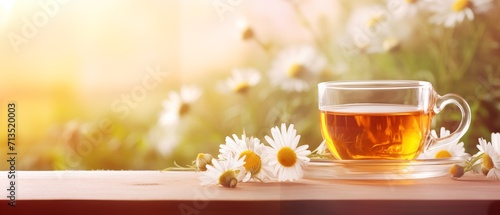  cup of tea with chamomile