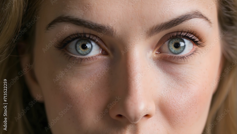 A woman with wide eyes and an open-mouthed expression, clearly showing shock and astonishment. generative AI A woman with wide eyes and an open-mouthed expression, clearly showing shock and astonishment. generative AI