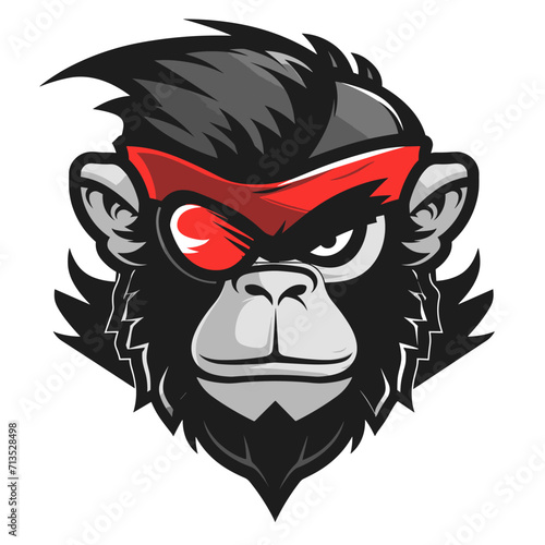 Wallpaper Mural Esport vector logo monkey, gorilla, chimpanzee, icon, vector, sticker, head Torontodigital.ca