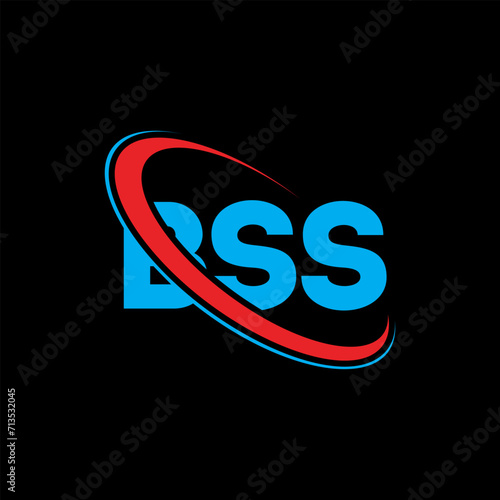 BSS logo. BSS letter. BSS letter logo design. Initials BSS logo linked with circle and uppercase monogram logo. BSS typography for technology, business and real estate brand. photo