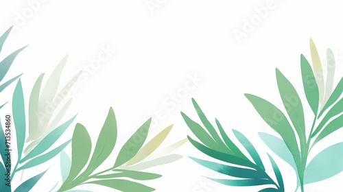 Artistic Palm Leaf Arrangement, Artistic arrangement of dark green palm leaves, closeup suitable for stylish wallpaper designs, Modern botanical art or creative interior decoration, AI Generated
