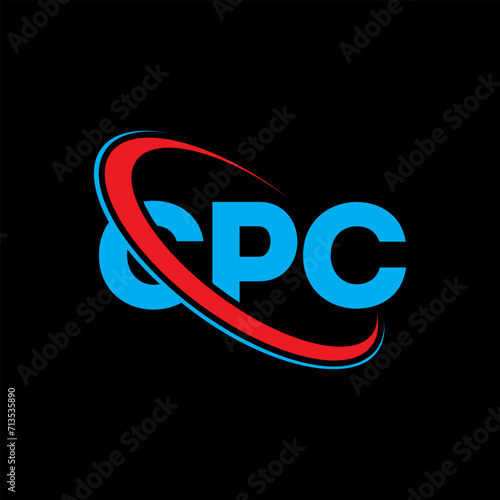 CPC logo. CPC letter. CPC letter logo design. Initials CPC logo linked with circle and uppercase monogram logo. CPC typography for technology, business and real estate brand.