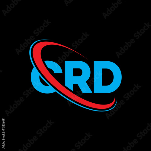 CRD logo. CRD letter. CRD letter logo design. Initials CRD logo linked with circle and uppercase monogram logo. CRD typography for technology, business and real estate brand. photo
