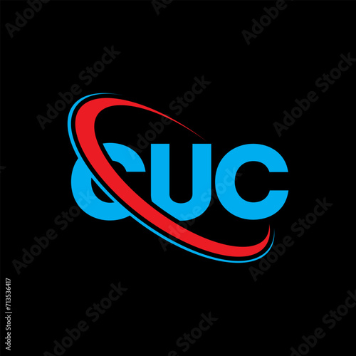 CUC logo. CUC letter. CUC letter logo design. Initials CUC logo linked with circle and uppercase monogram logo. CUC typography for technology, business and real estate brand. photo