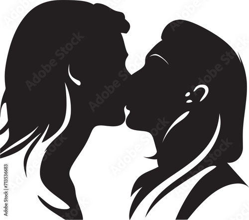 Graceful Affinity Lesbian Love Emblem Boundless Harmony Feminine Fusion Logo