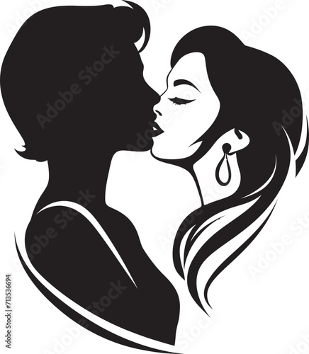 Diversity Unveiled Twin Flames in Vector Infinite Bonds Femme Fusion Logo