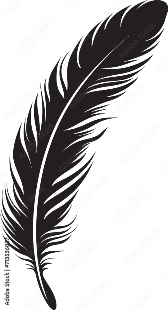 Avian Whispers Elegant Feather Logo Quill of Tranquility Plume Icon Design Avian Whispers Elegant Feather Logo Quill of Tranquility Plume Icon Design
