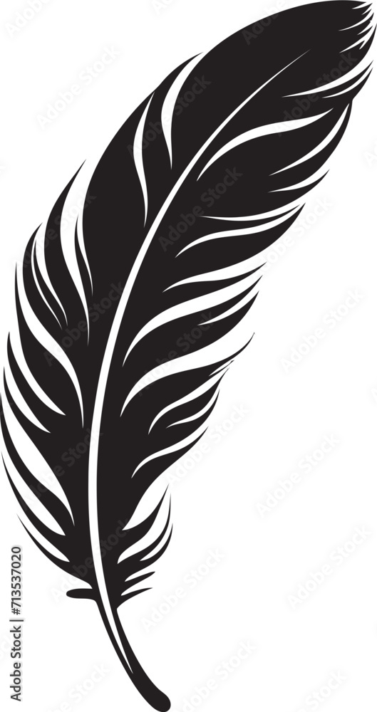 Fototapeta premium Skylight Quill Vector Plume Symbolism Plume Palette Aesthetic Feather Icon