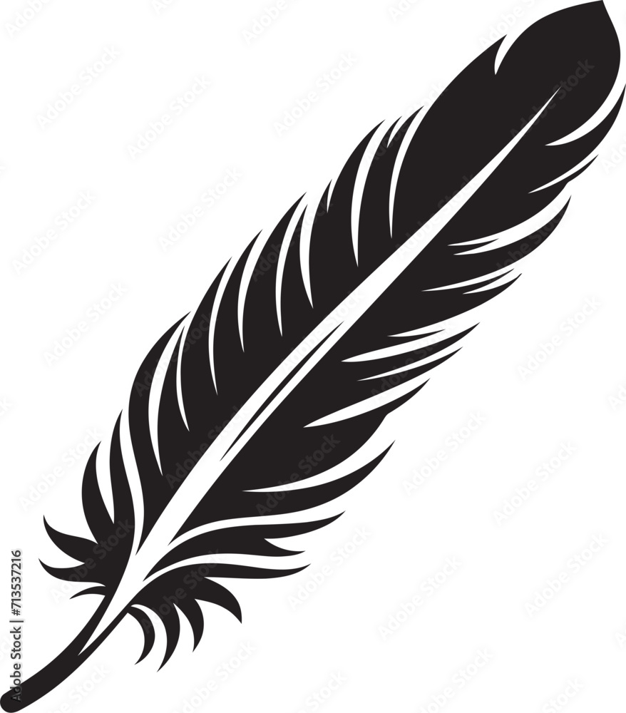 Winged Whispers Elegant Plume Design Zenith Zephyr Floating Feather Symbol Winged Whispers Elegant Plume Design Zenith Zephyr Floating Feather Symbol
