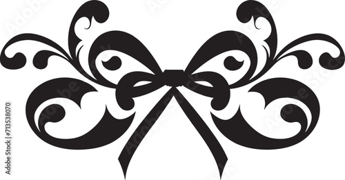 Tapestry of Joy Vector Ribboned Symbol Celestial Serenade Gift Bow Icon