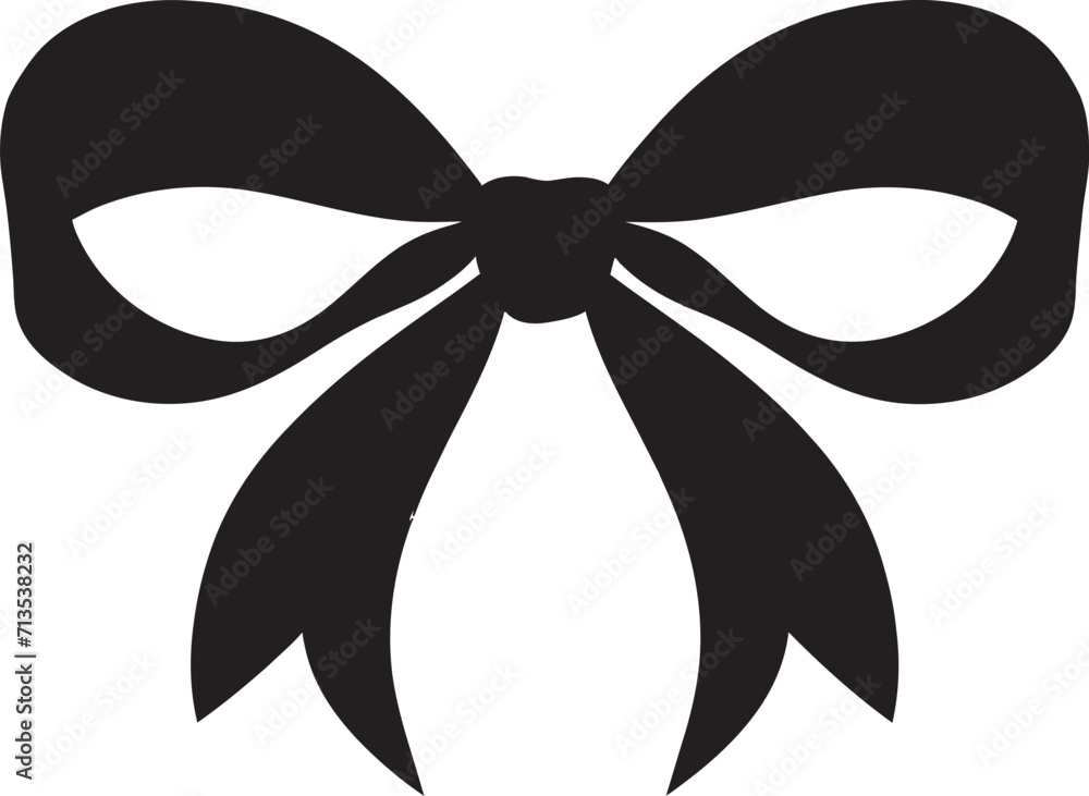 Velvet Whispers Elegant Ribbon Emblem Symphony of Joy Gift Bow Vector Symbol Velvet Whispers Elegant Ribbon Emblem Symphony of Joy Gift Bow Vector Symbol
